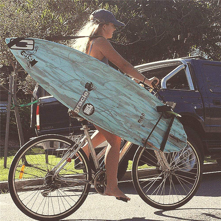 Black Lightweight Surfboard Strap With Paddle Board