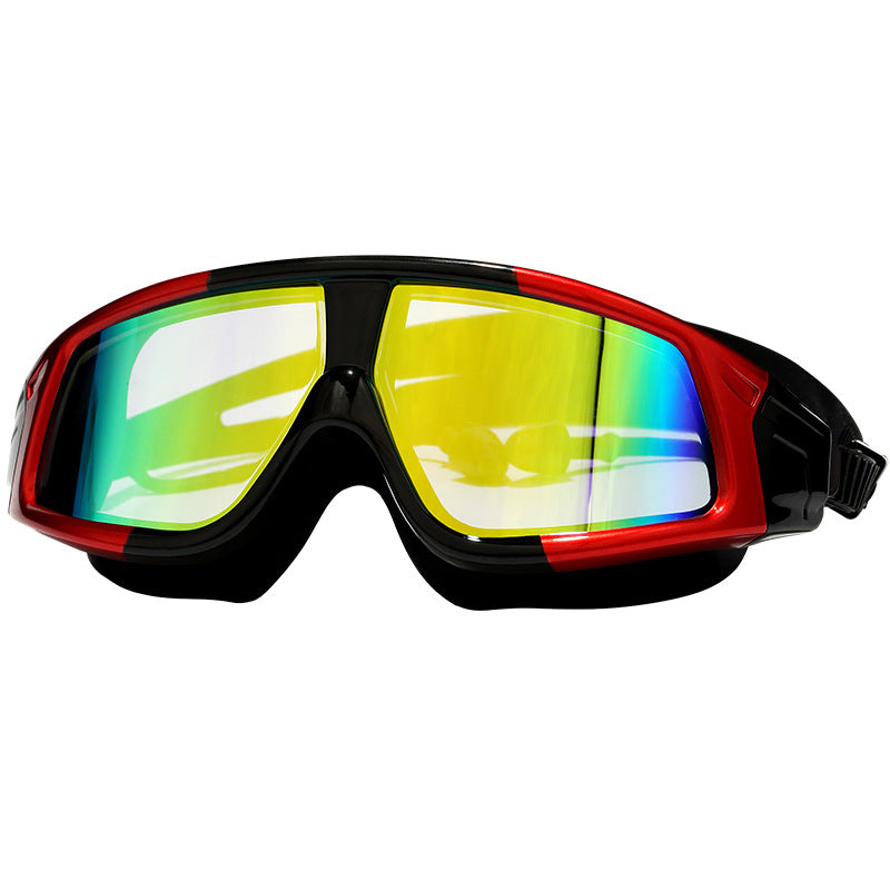 HD Waterproof Anti-Fog Swimming Goggles Large Frame