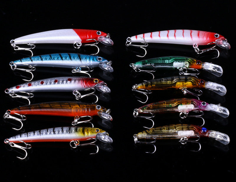 56PCS Fishing Set Lure Bait Fake Bait Fishing Gear Fake Bait