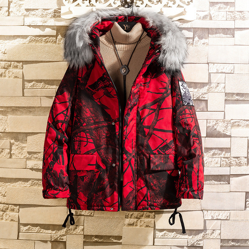 Men’s Hip Hop Camouflage Hooded Jacket