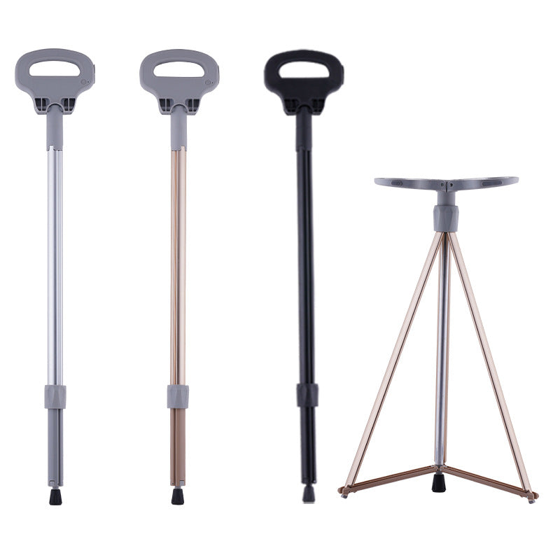 Multifunctional Aluminum Alloy Folding Trekking Crutch Pole