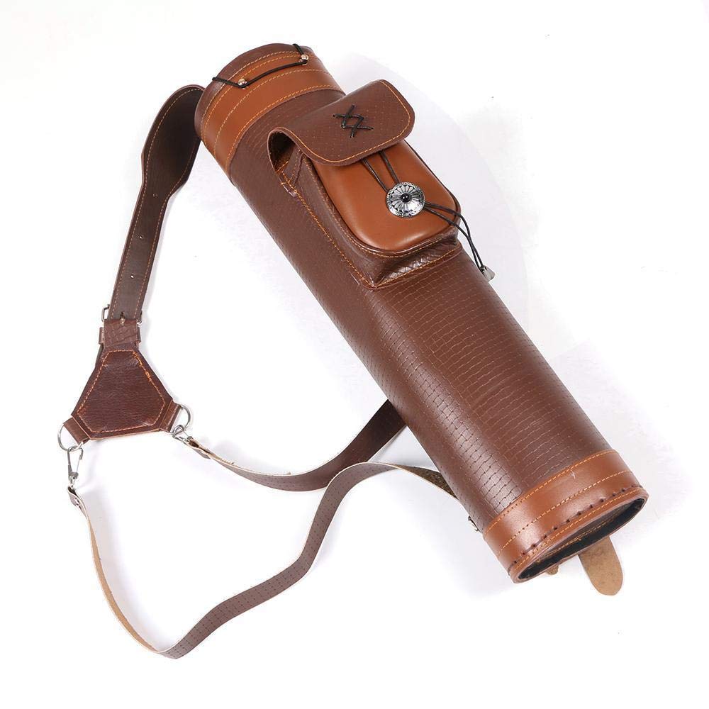Traditional Leather Back Quiver For Bow And Arrow