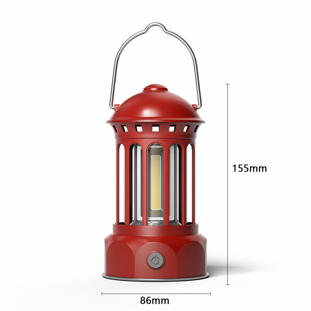Retro COB Portable Camping Lantern