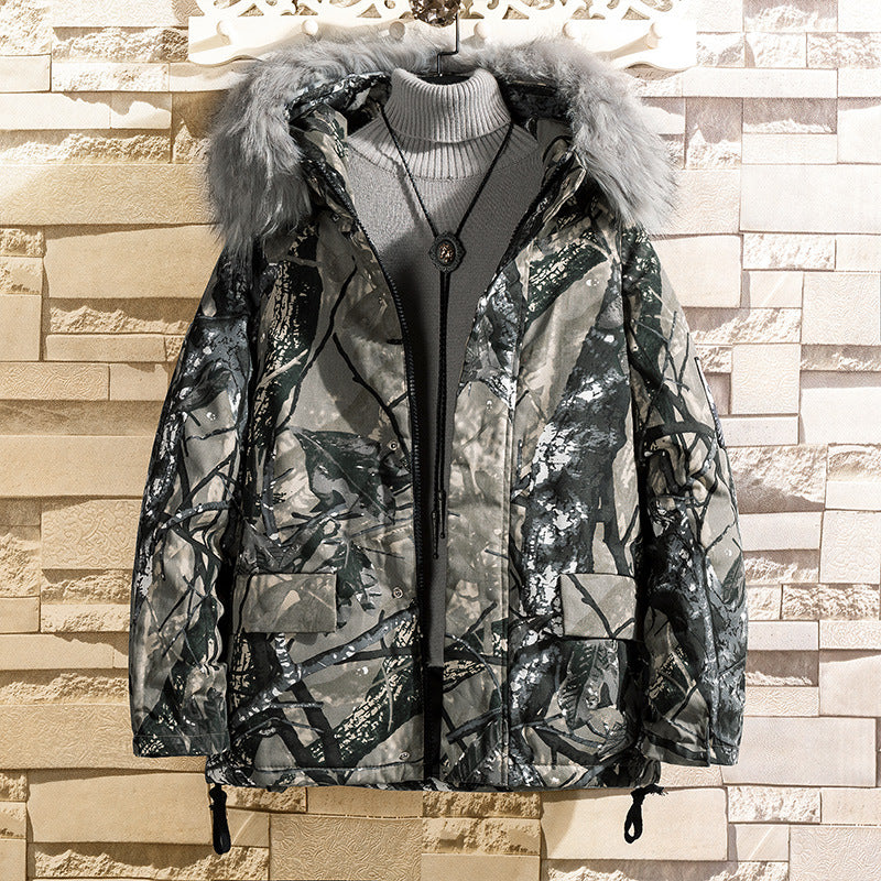 Men’s Hip Hop Camouflage Hooded Jacket