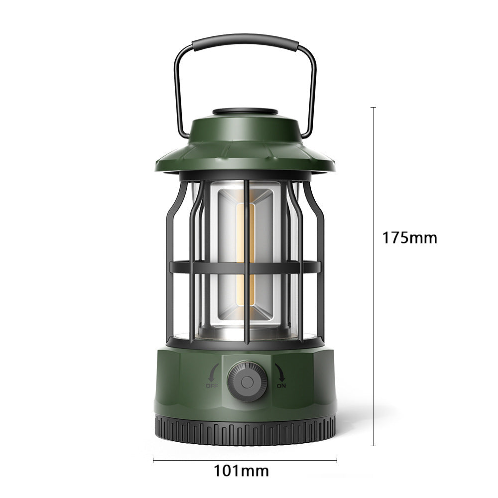 Retro COB Portable Camping Lantern