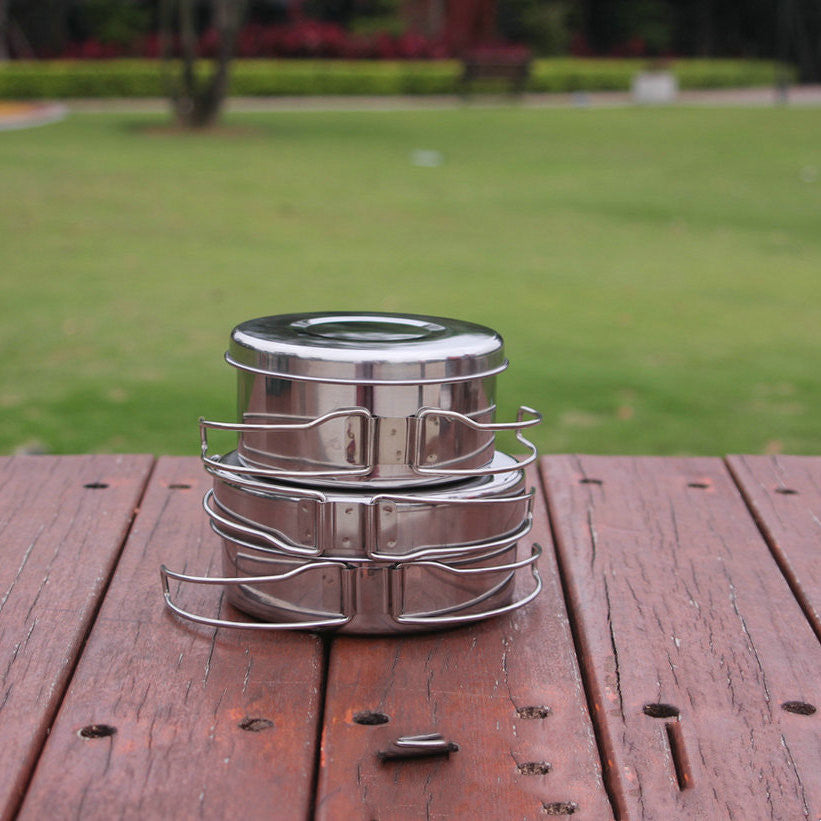 Stainless Steel Camping Cookware Set