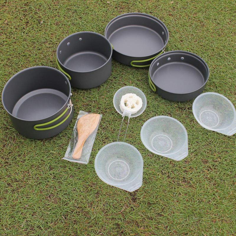 Portable Non-Stick Camping Cookware Set For 2–3 People