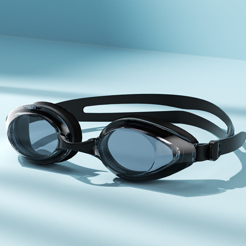 Large Frame Anti-Fog Waterproof Swimming Goggles With Cap
