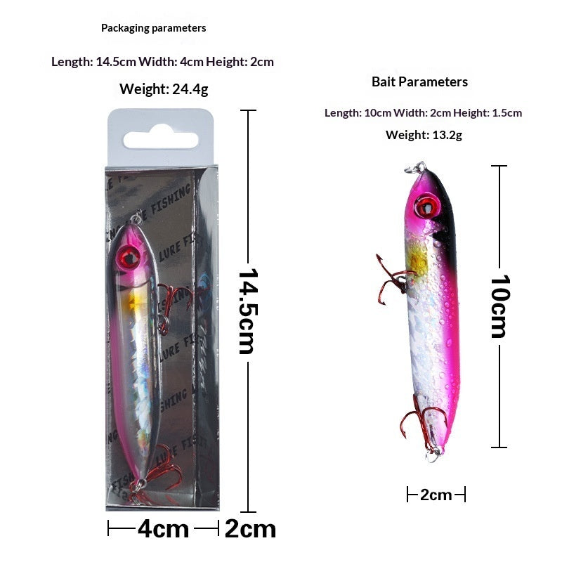 Lifelike Fish-Eye Floating Pencil Fishing Lure
