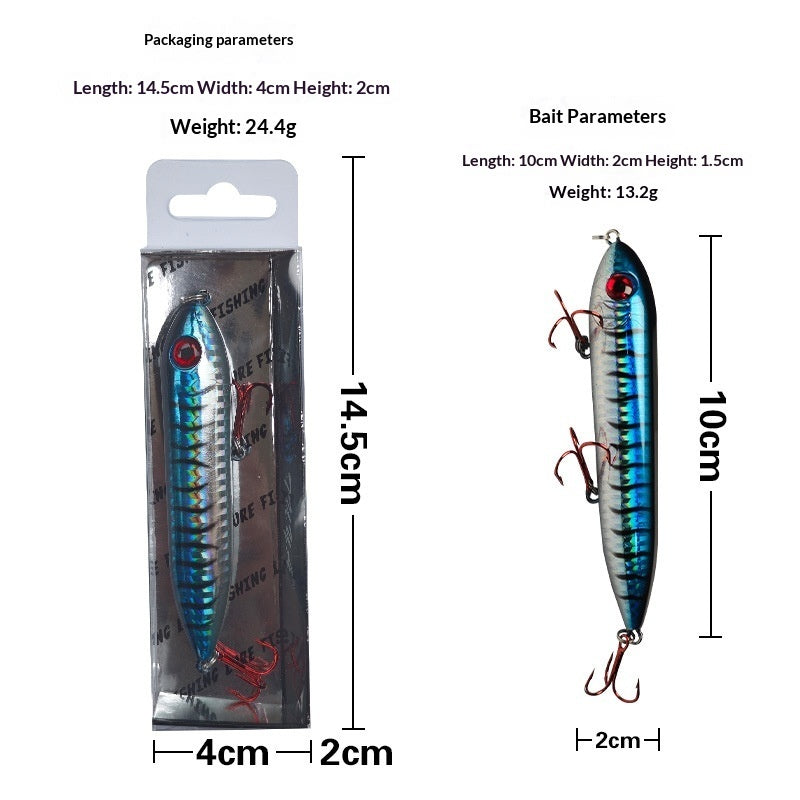 Lifelike Fish-Eye Floating Pencil Fishing Lure