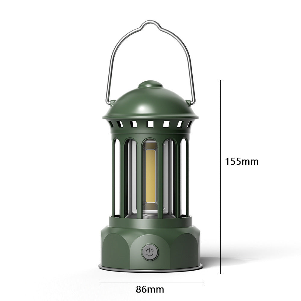 Retro COB Portable Camping Lantern