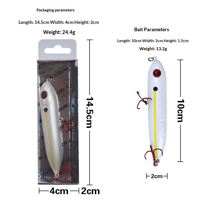 Lifelike Fish-Eye Floating Pencil Fishing Lure