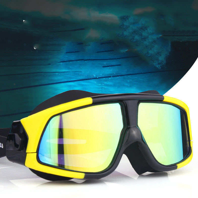 Waterproof Electroplated Swimming Diving Goggles For Adults