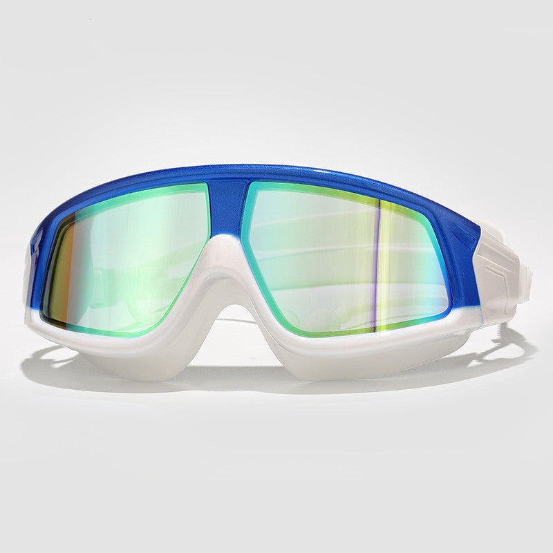 HD Waterproof Anti-Fog Swimming Goggles Large Frame