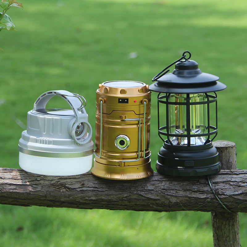 Vintage Rechargeable Camping Lantern Ambient Light