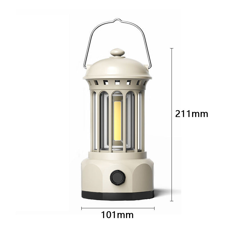 Retro COB Portable Camping Lantern