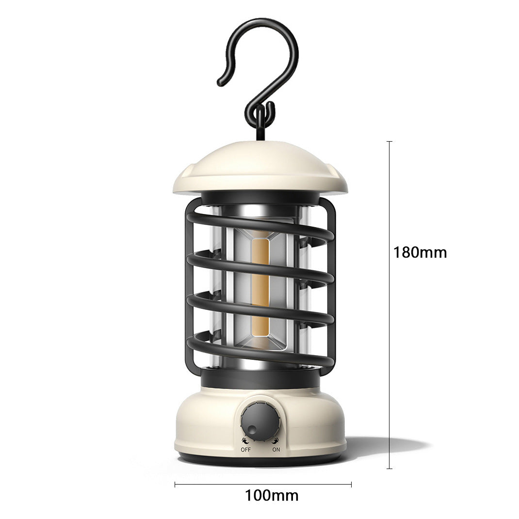 Retro COB Portable Camping Lantern