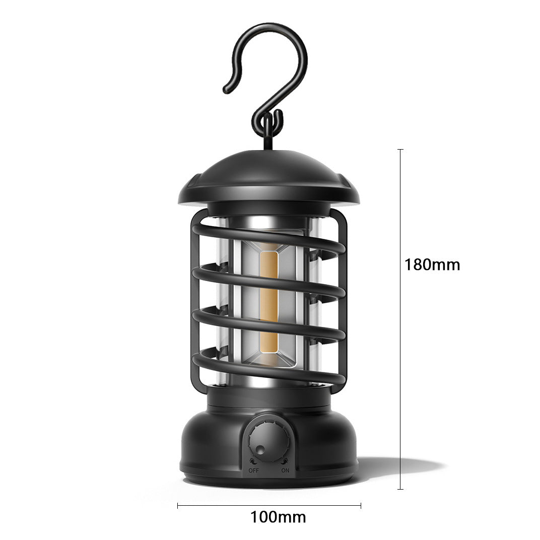 Retro COB Portable Camping Lantern