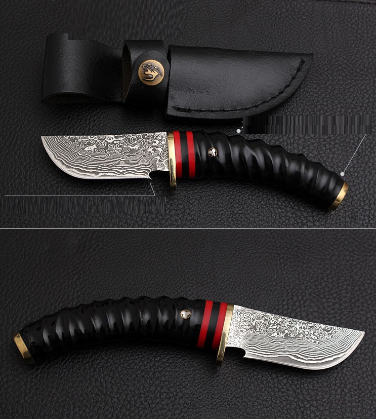 Hand Forged Damascus Steel Hunting Knife