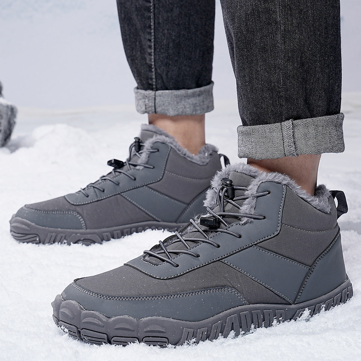 Men’s Outdoor Five-Finger Snow Hiking Boots