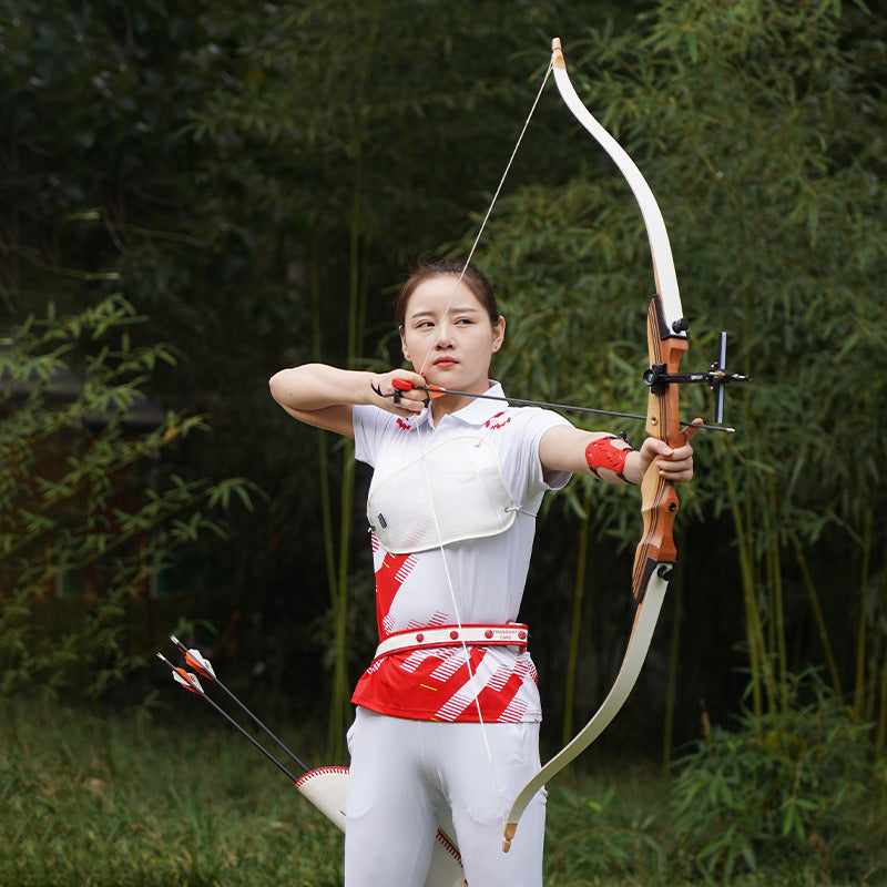 Wooden 48-inch Exercise Bow And Arrow