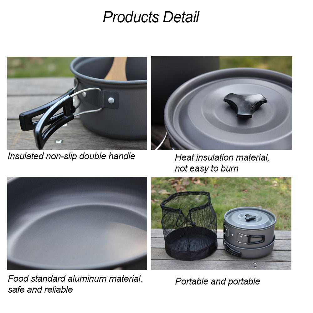 Lightweight Folding Camping Cookware Set