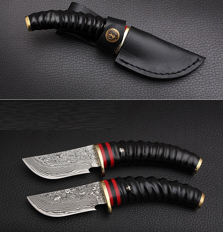 Hand Forged Damascus Steel Hunting Knife