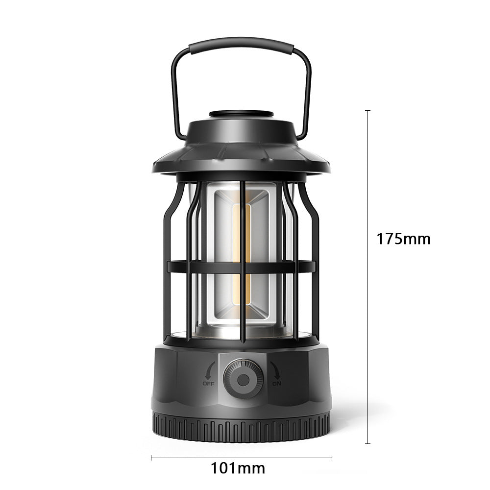 Retro COB Portable Camping Lantern