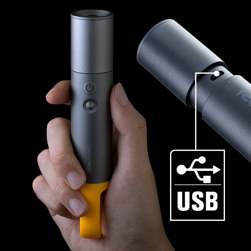 High Lumen Zoomable Long-Lasting Camping Flashlight