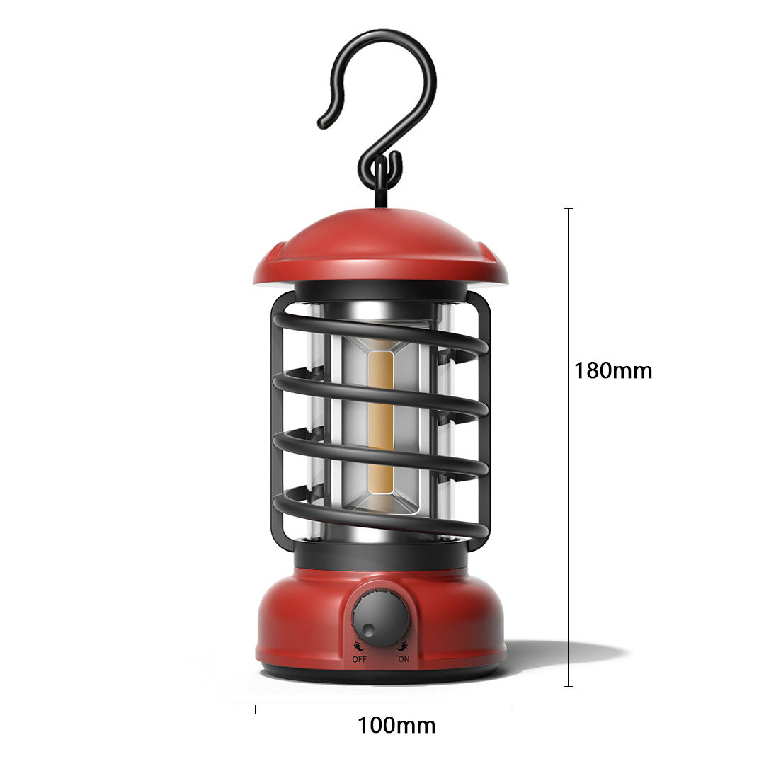 Retro COB Portable Camping Lantern