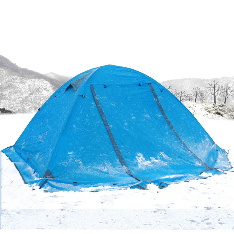 Double Aluminum Pole Stormproof Camping Tent