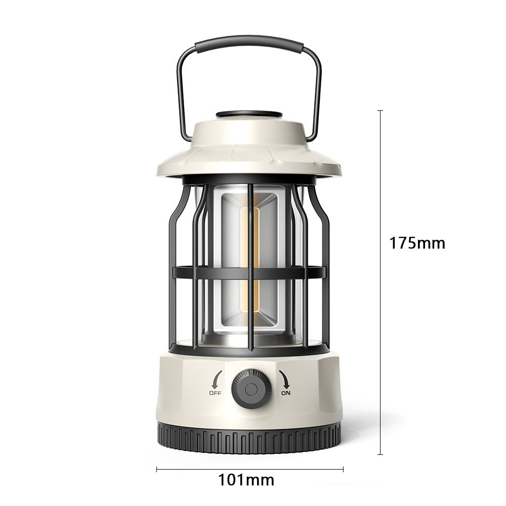 Retro COB Portable Camping Lantern