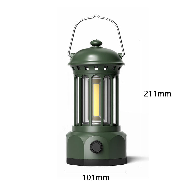 Retro COB Portable Camping Lantern