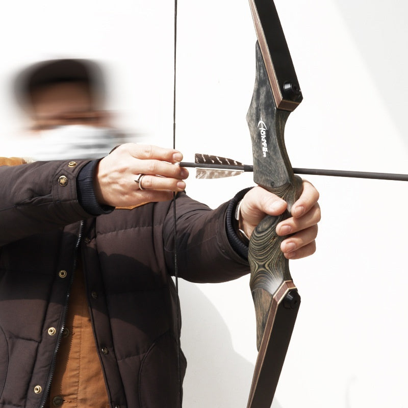 Professional Wooden Traditional Archery Bow Set