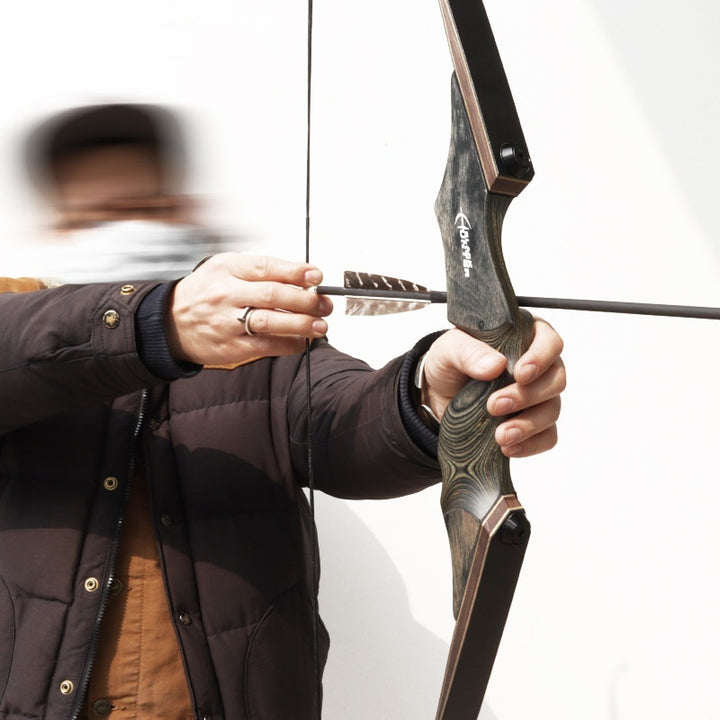 Professional Wooden Traditional Archery Bow Set
