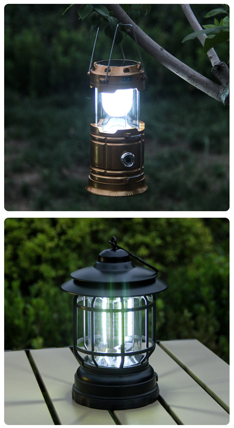 Vintage Rechargeable Camping Lantern Ambient Light