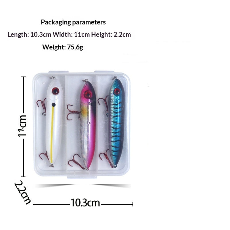 Lifelike Fish-Eye Floating Pencil Fishing Lure
