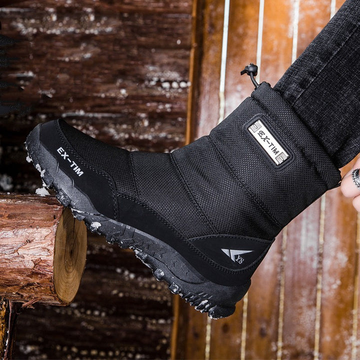 Men’s Waterproof Fleece-Lined Snow Hiking Boots