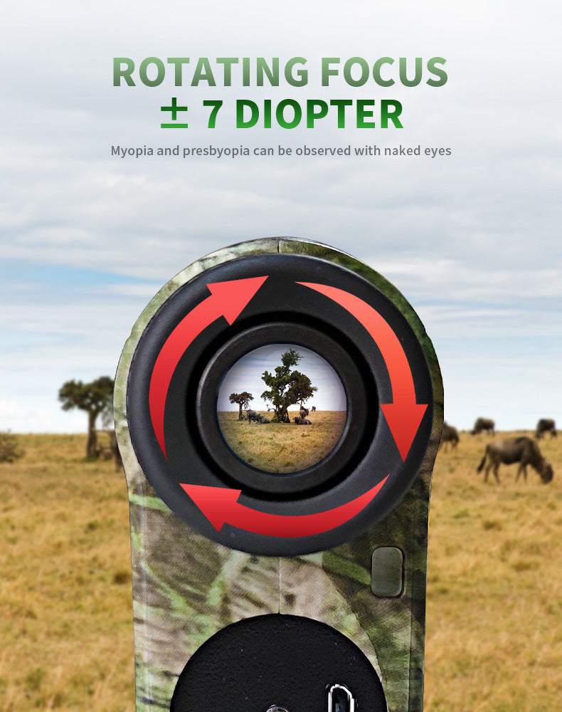 Camouflage Hunting Golf Rangefinder Telescope 1000m