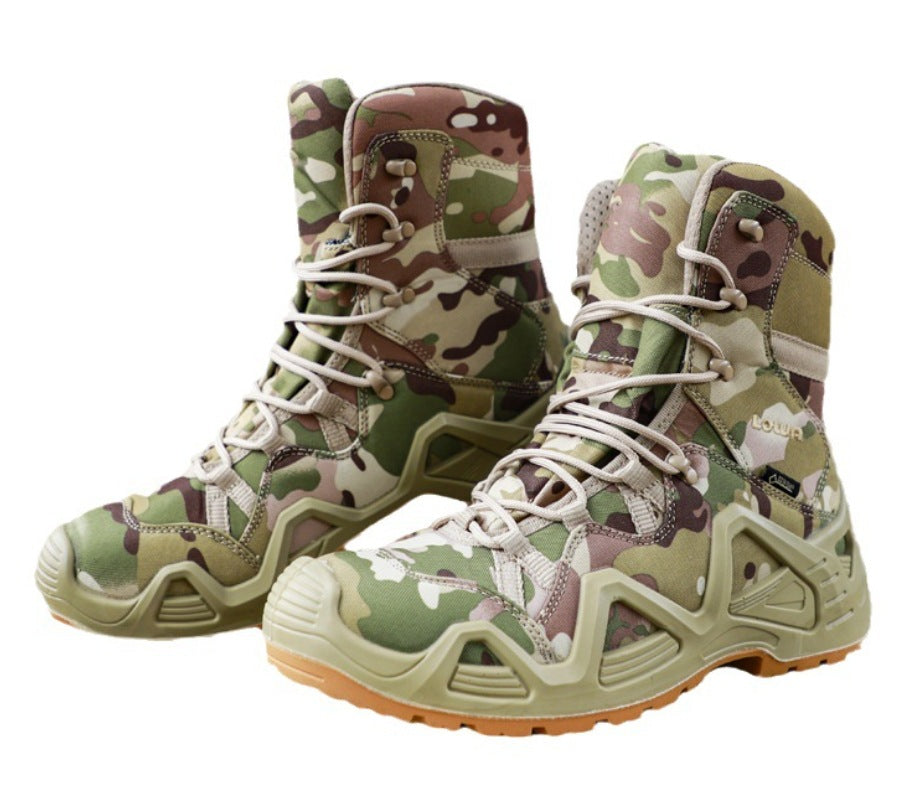 Men’s Mid-High Top Outdoor Military Training Combat Boots