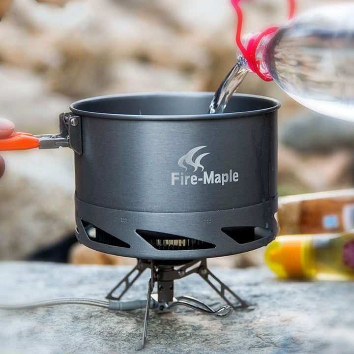Outdoor Camping Cookware Set With Kettle And Pot
