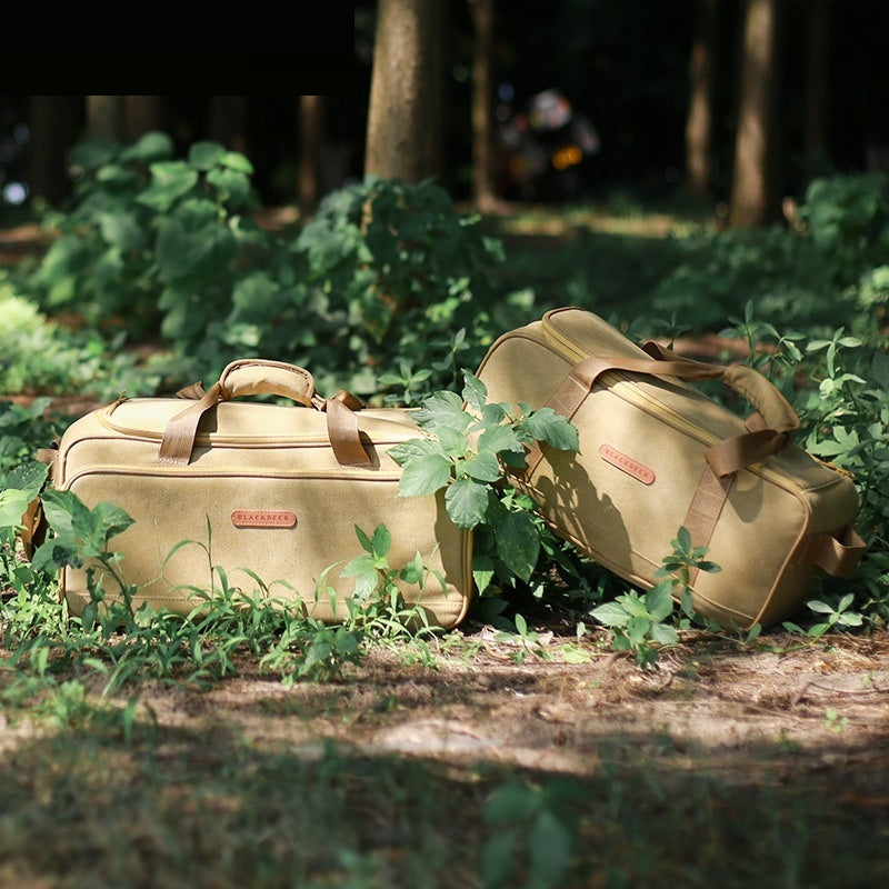 Camping Cookware Set With Gas Stove And Bag